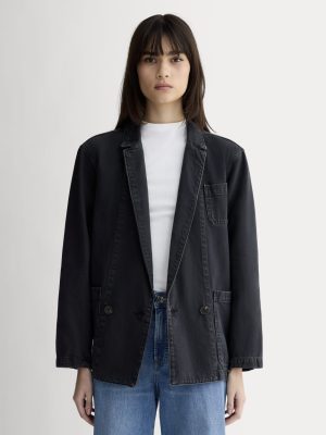 The Denim Chore Blazer | Black