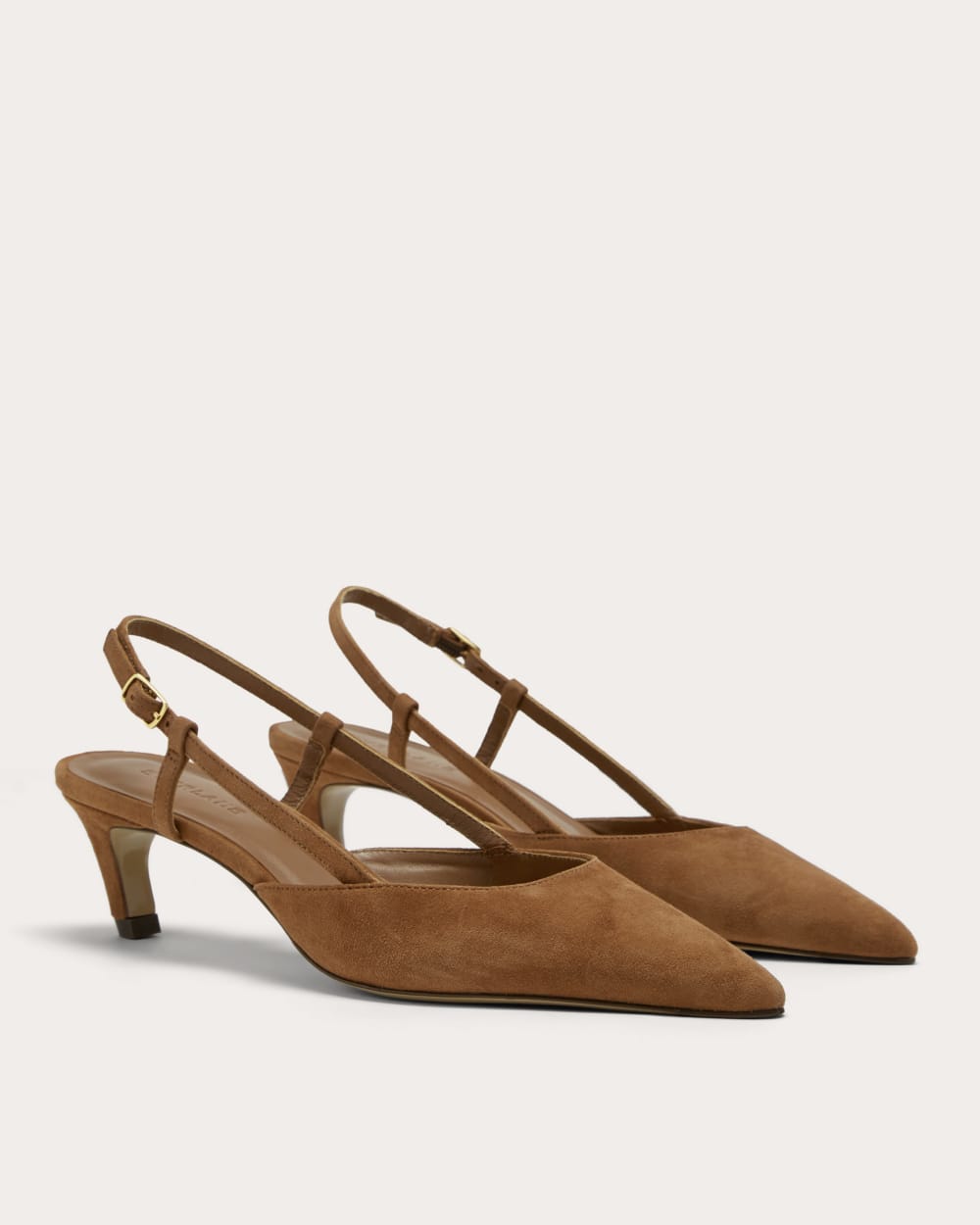 The Studio Slingback Heel | Saddle Brown Suede - Image 3