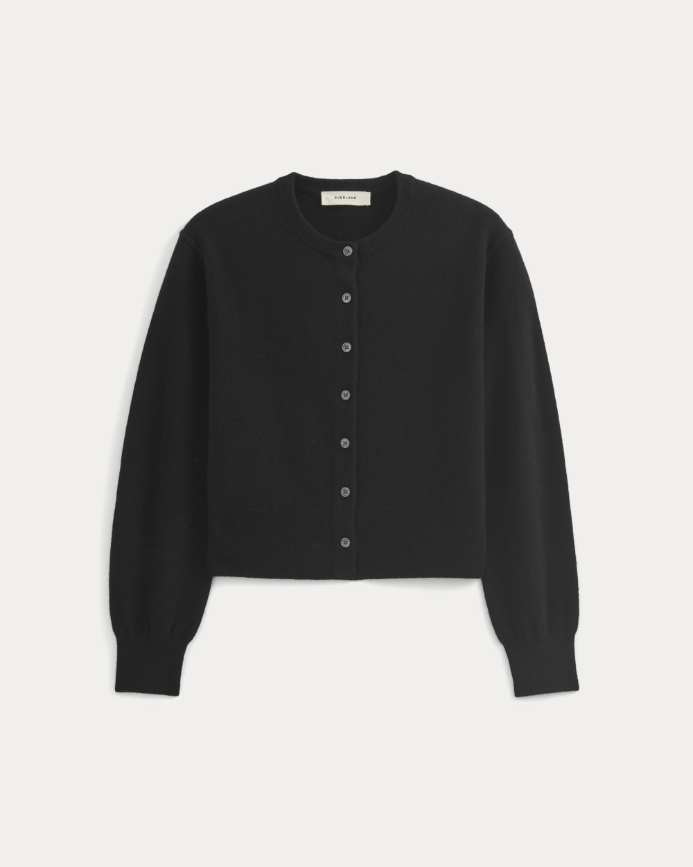 Cashmere Cropped Cardigan | Black - Image 2