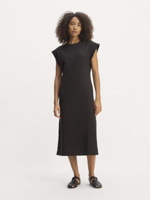 The Muscle Tee Midi Dress | Black