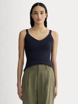 The Fine Knit Cami | Navy