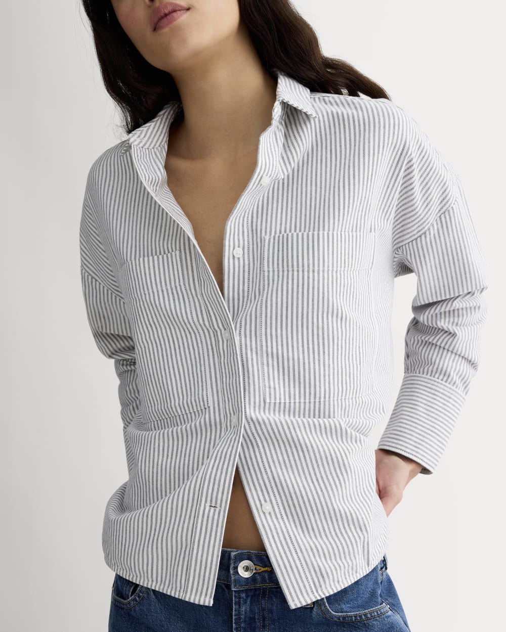 The Boxy Oxford | Black / White - Image 4