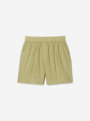 The Linen Boxer Short | Leek