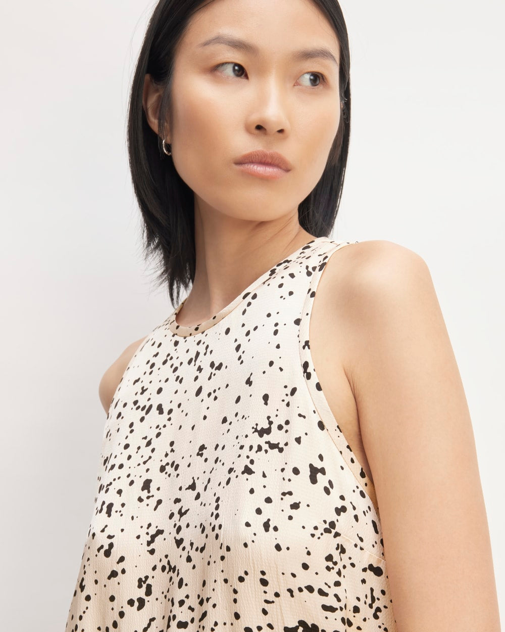 The Satin Racerback Slip Dress | Whisper Pink Moonsplatter - Image 3