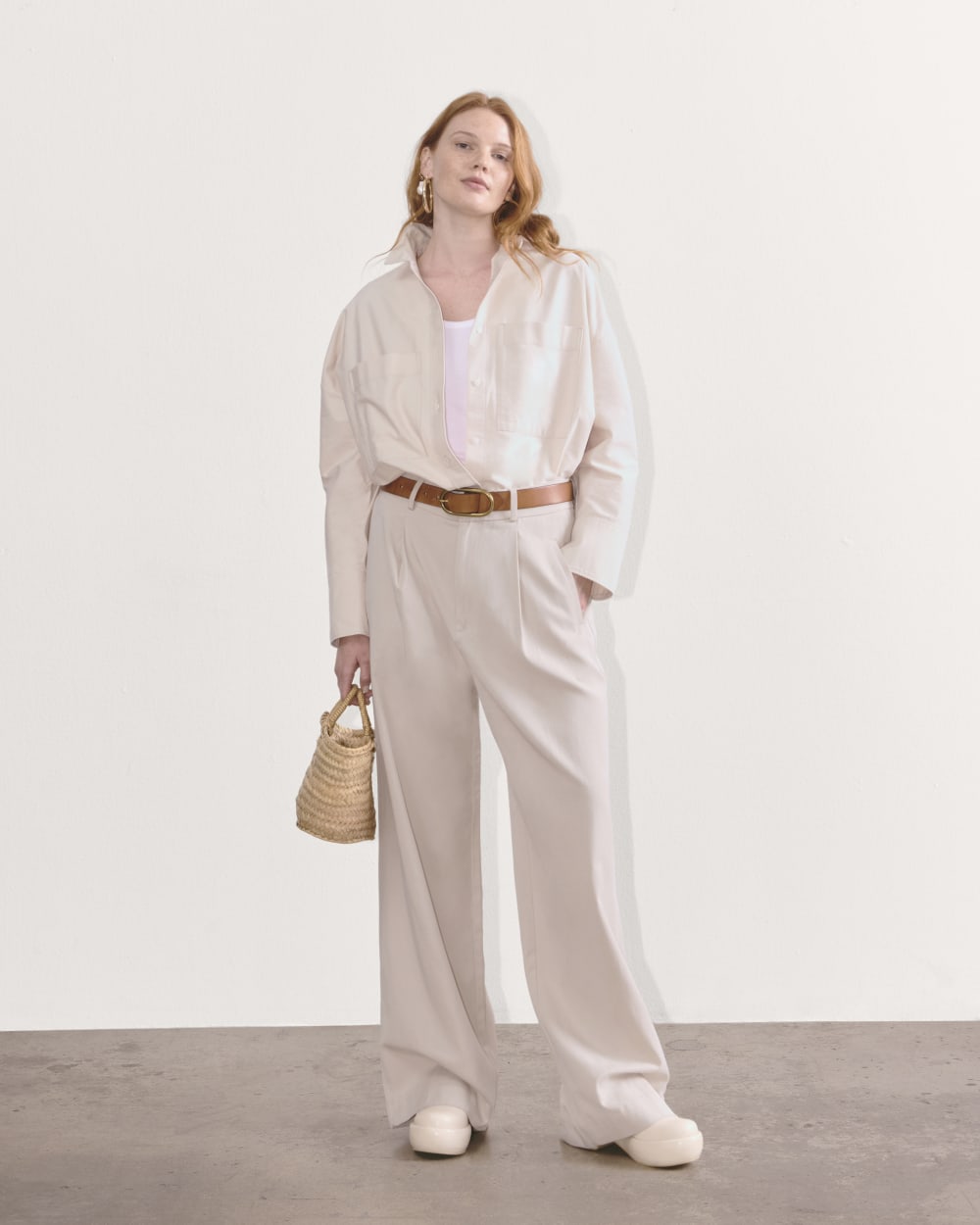 The Boxy Oxford | Whisper Pink - Image 3