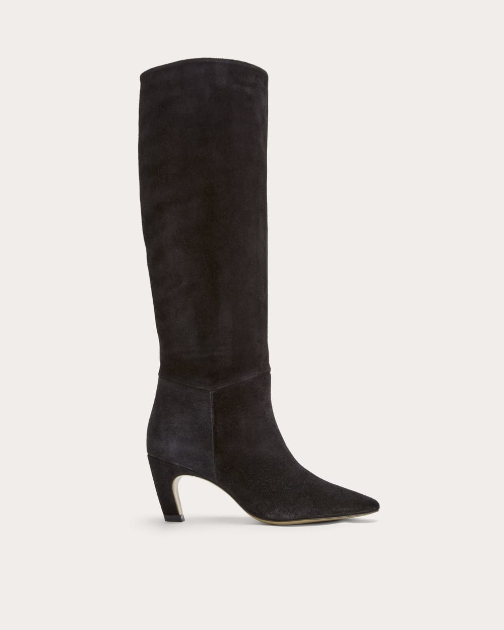 The Banana Boot | Black Suede