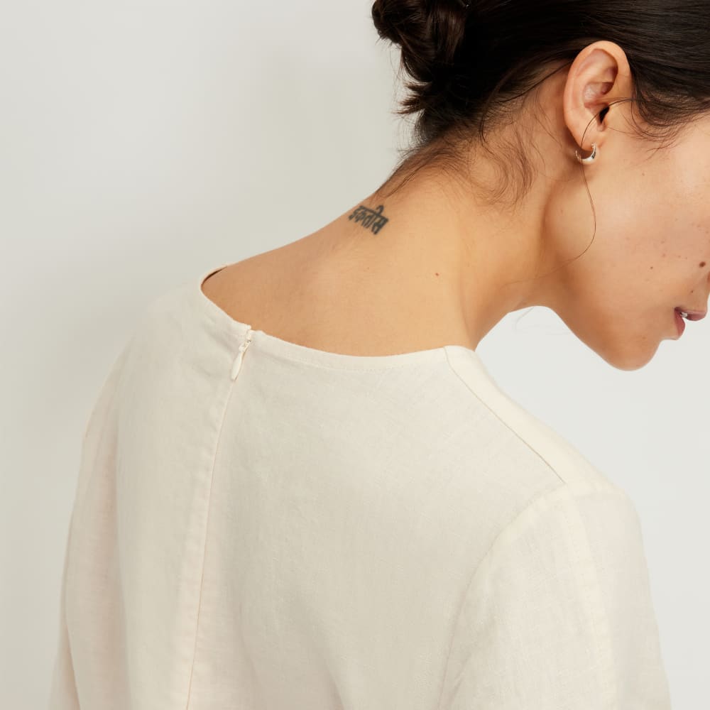 The Linen Long-Sleeve Top | Canvas - Image 4