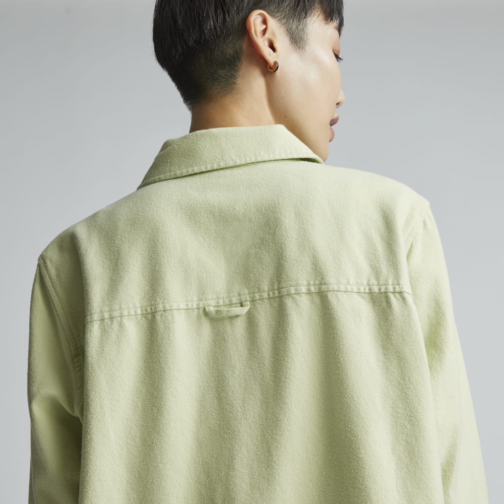 The Classic Cotton Flannel Shirt | Seafoam Green - Image 4