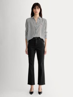 The High-Key Stovepipe Jean | Washed Black