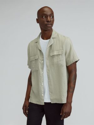 The Resort Shirt in Linen | Seagrass
