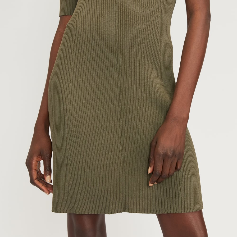 The Ribbed Short-Sleeve Polo Dress | Kalamata - Image 6