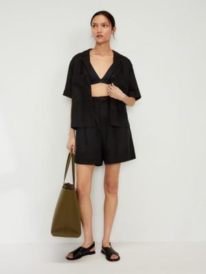 The Linen Workwear Shirt | Black