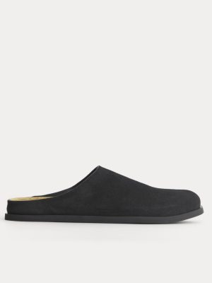 Suede Clog | Black Suede