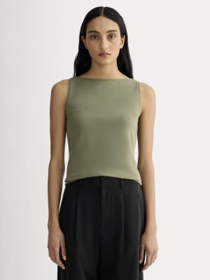 The Form Boatneck Tank | Lichen Green
