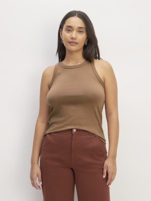 The Tank in Essential Cotton | Carob Brown