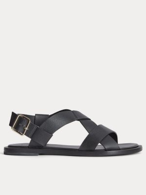 The City Strap Sandal |  Black