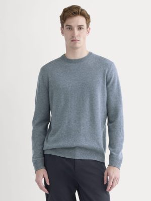 The Cashmere Crew | Denim Blue
