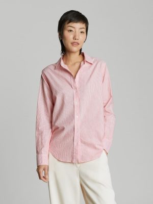 The Must-Have Shirt in Silky Cotton | Mandarin / White