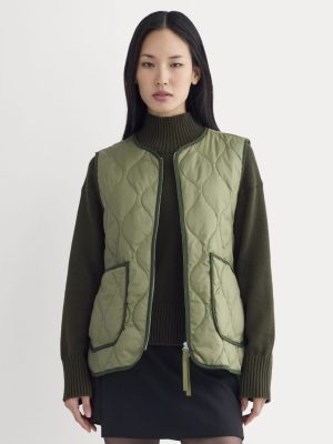 ReNew Quilted Vest | Lichen Green