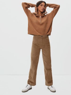 The Corduroy Wide-Leg Pant | Toasted Coconut