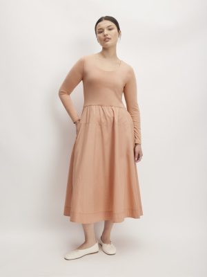 The Long-Sleeve Riviera Dress | Blush Pink