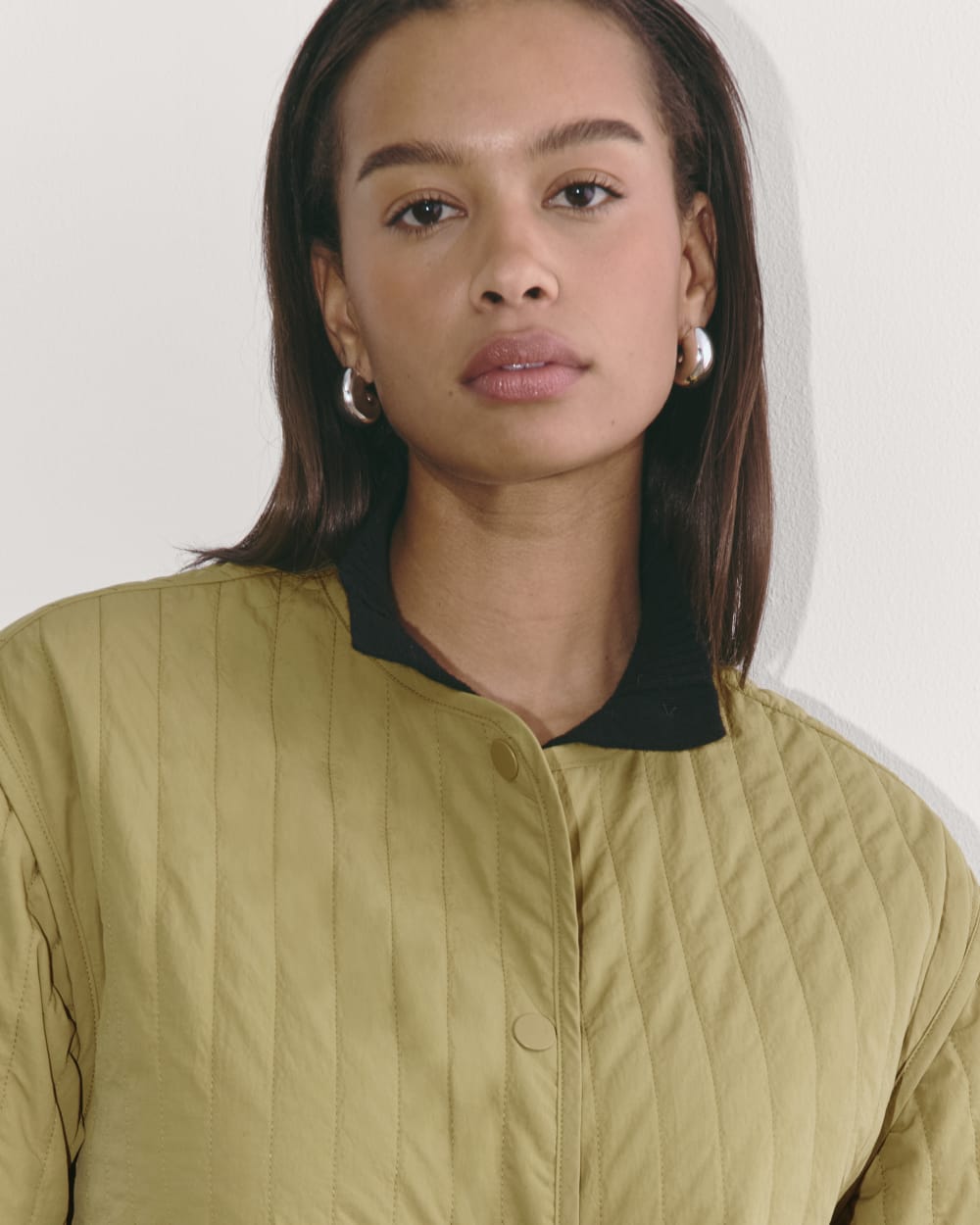 The Midi Quilted Liner | Fennel Seed - Image 3