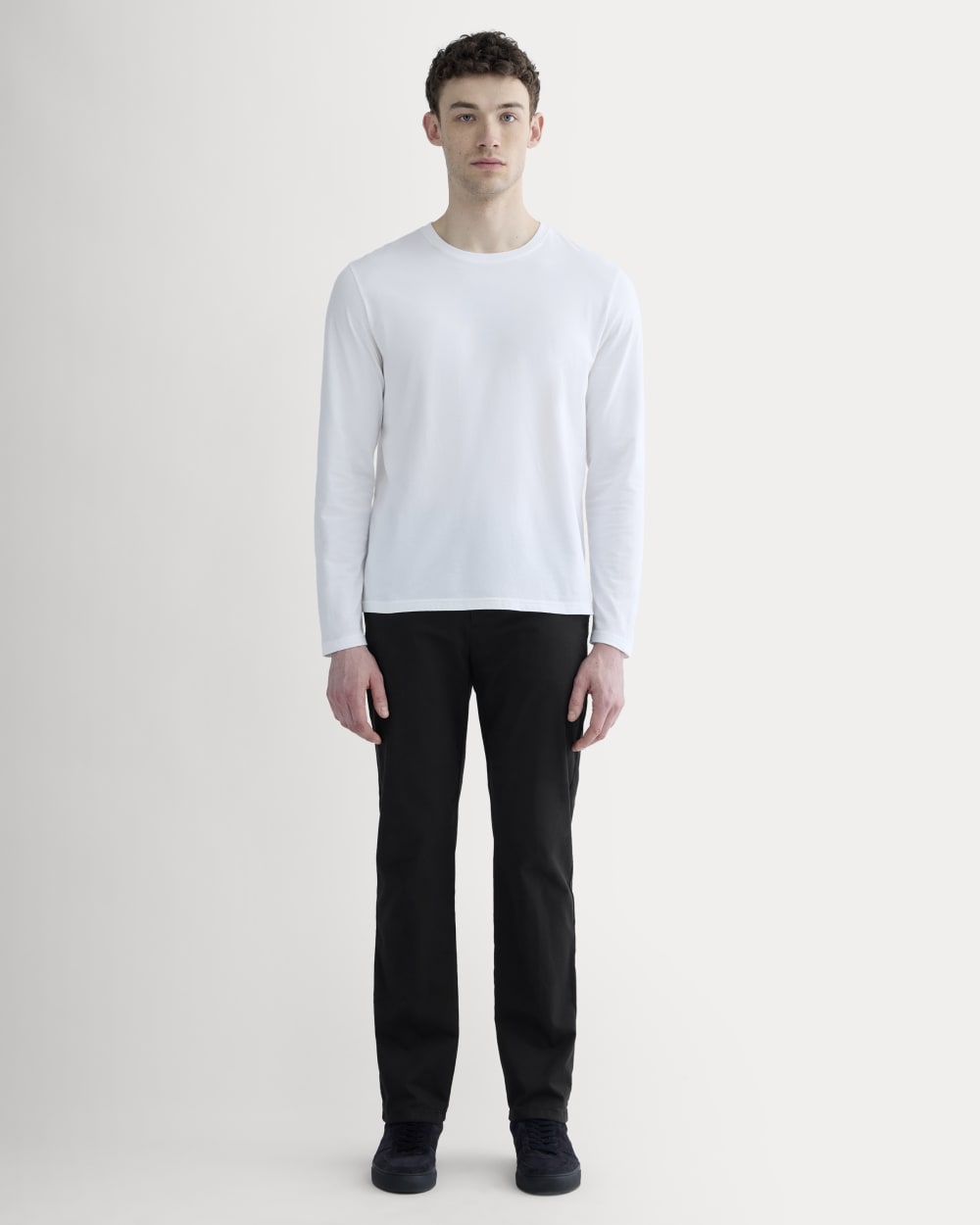 The Essential Organic Long-Sleeve Tee | White - Image 3