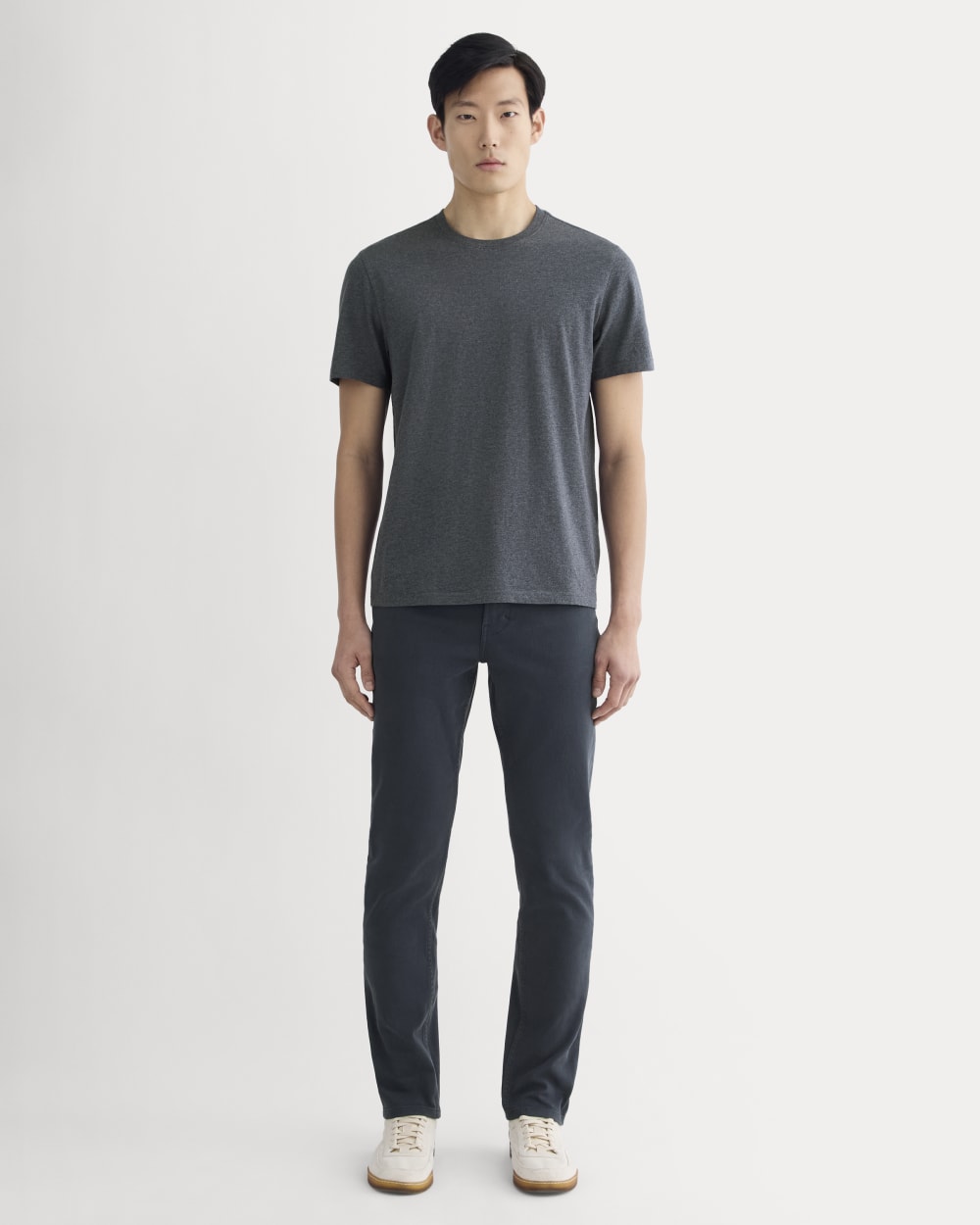 The Essential Organic Crew | Heather Deep Navy - Image 3