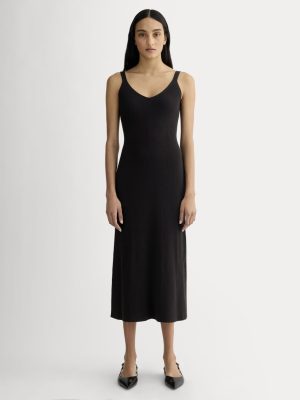 The Fine Knit Cami Dress | Black