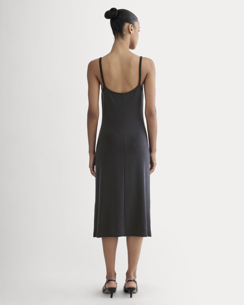 The Tank Midi Dress in Butterknit | Black - Image 4