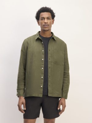 The Linen Straight Hem Shirt | Kalamata