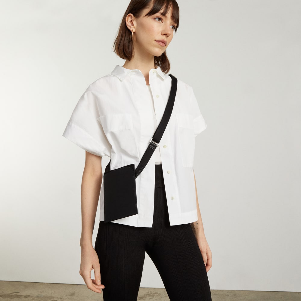 The Cactus Leather Mini Sling Bag | Black - Image 2