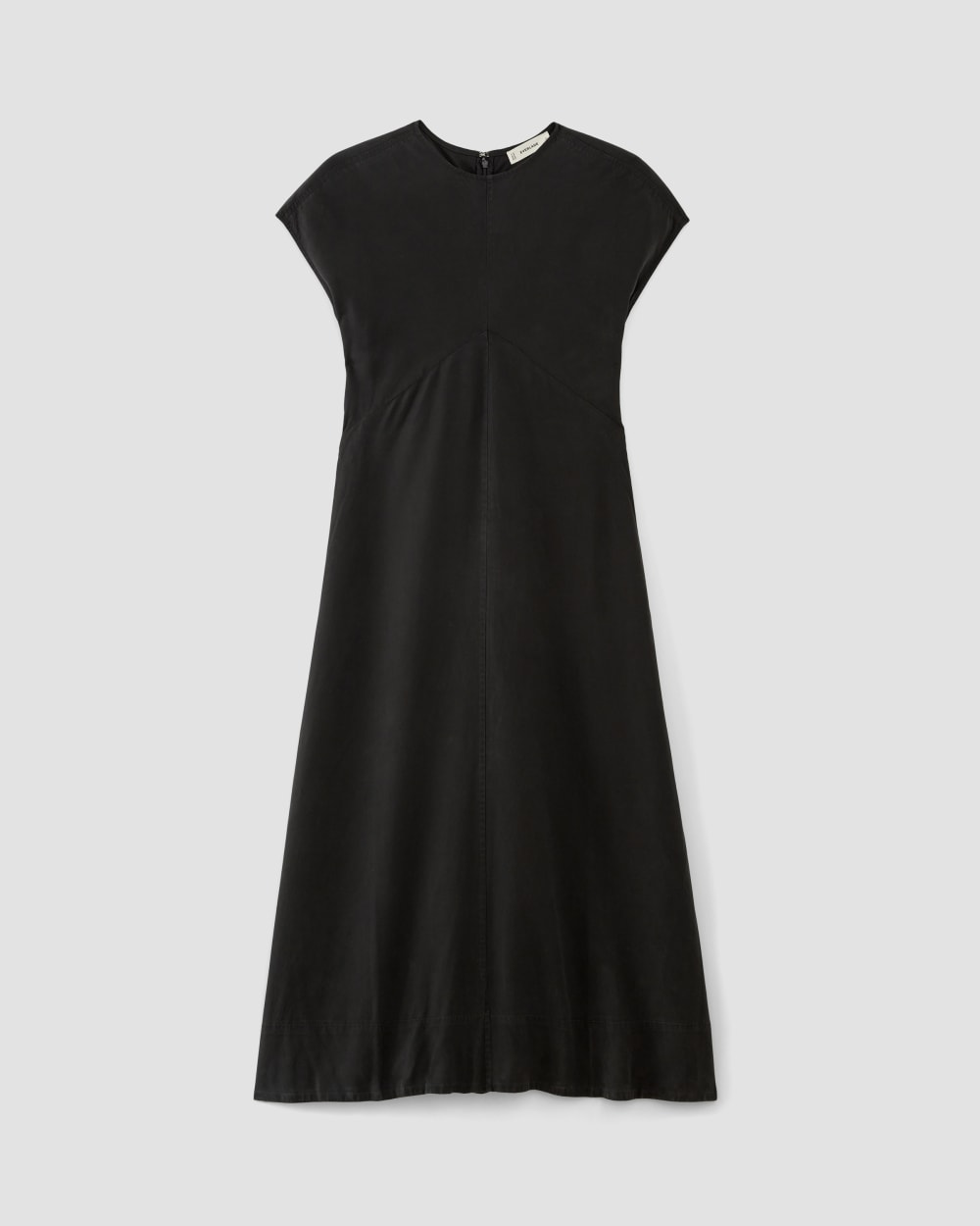 The TENCEL? Short-Sleeve Midi Dress | Black - Image 2