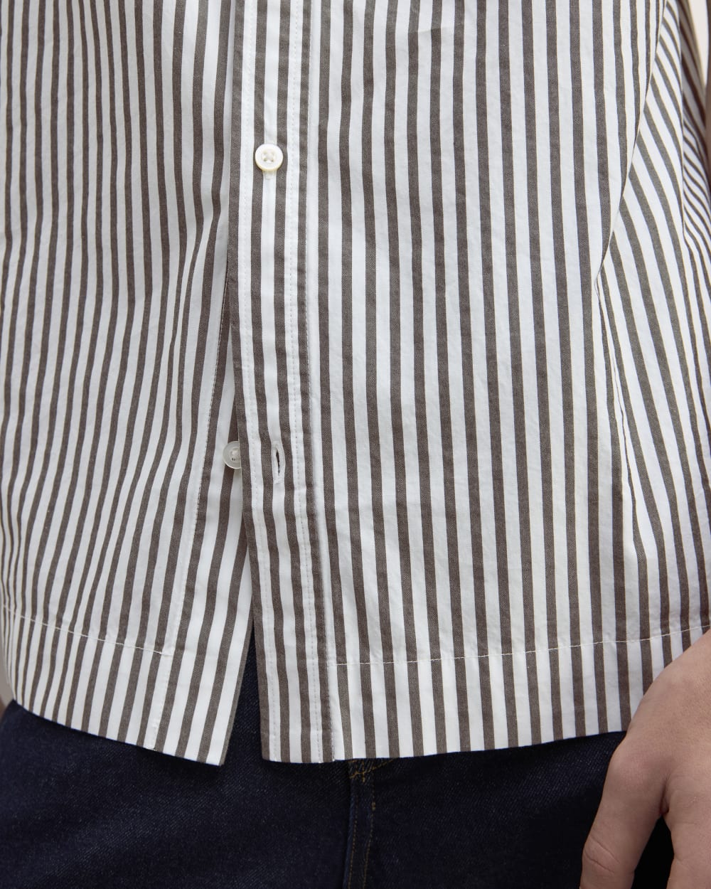 The Supima? Short-Sleeve Poplin Shirt | Optic White / Black - Image 5