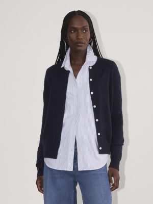 The Classic Cardigan in Cashmere | Navy