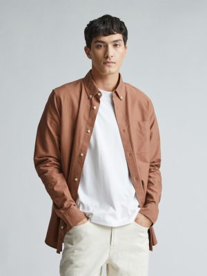 The Classic Oxford Shirt | Carob Brown | Tall