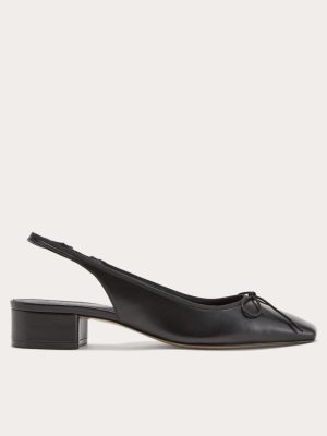 The Ballet Slingback Heel | Black