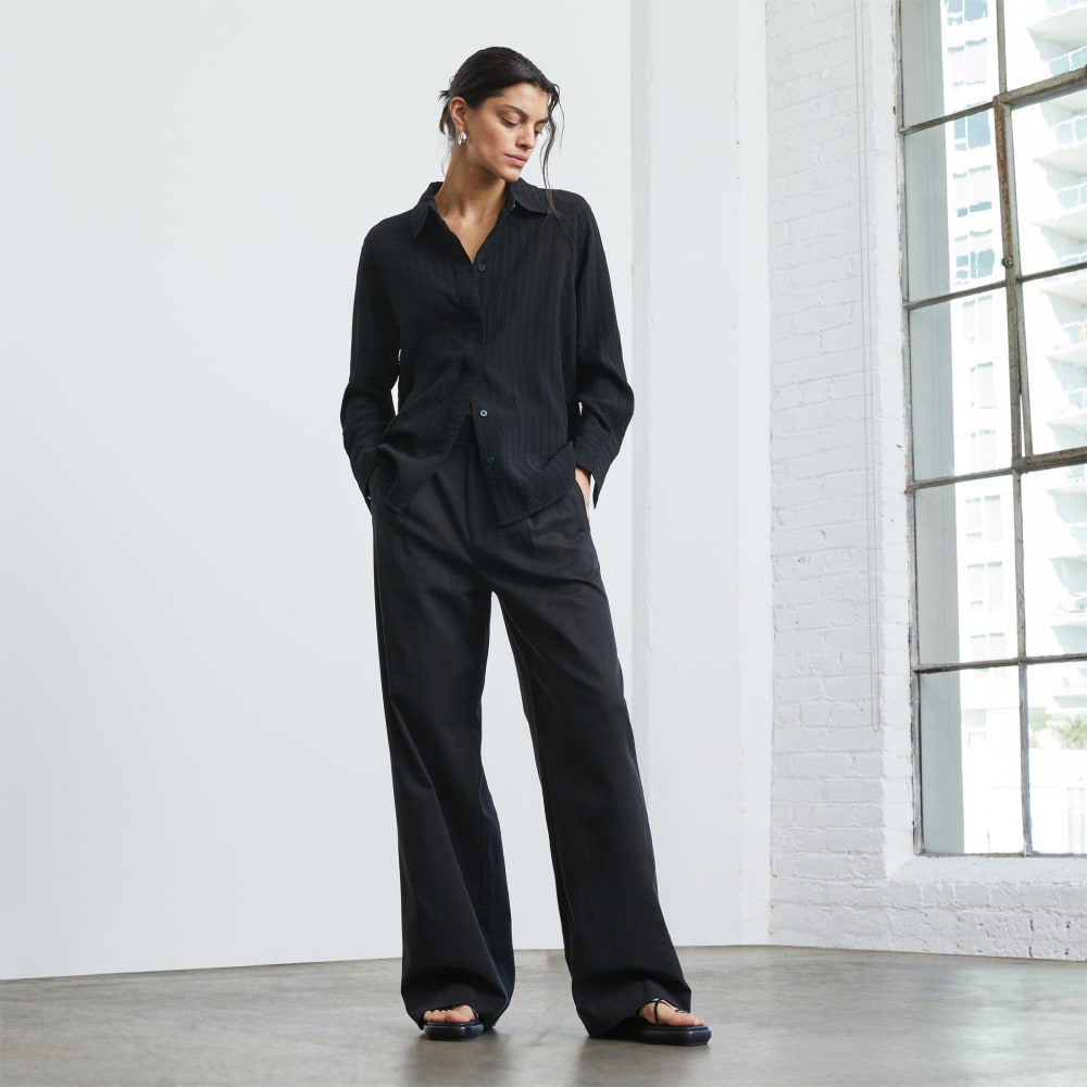 The City Stripe Shirt | Black - Image 7