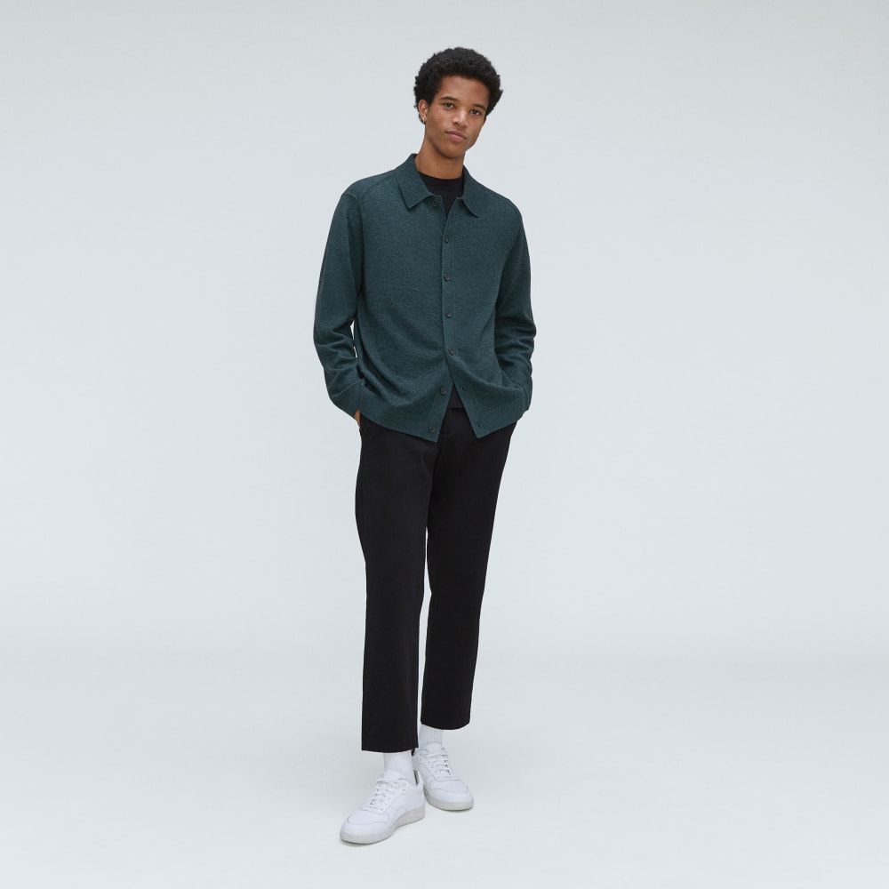 The Merino-Blend Sweater Polo | Deep Teal - Image 5
