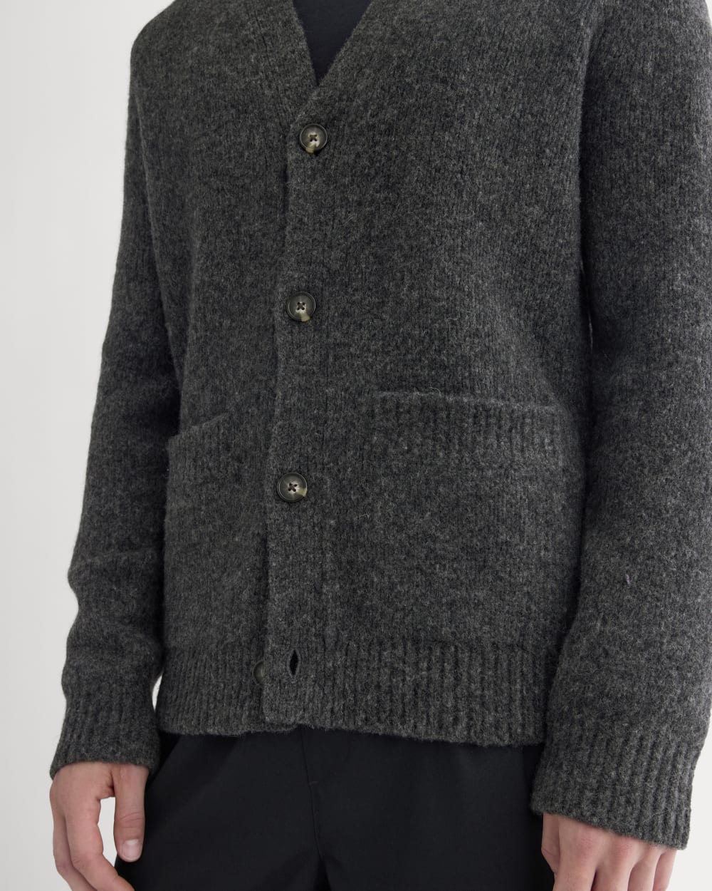 The Cloud Relaxed Cardigan | Heathered Soot - Image 4