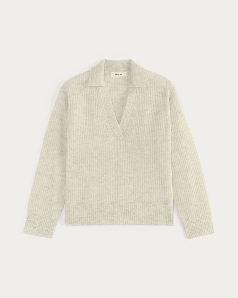 The Oversized Polo in Alpaca | Almond - Image 2