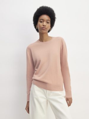 The Classic Crew in Cashmere | Blush Pink