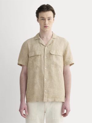 The Resort Shirt in Linen | Cornstalk Chambray