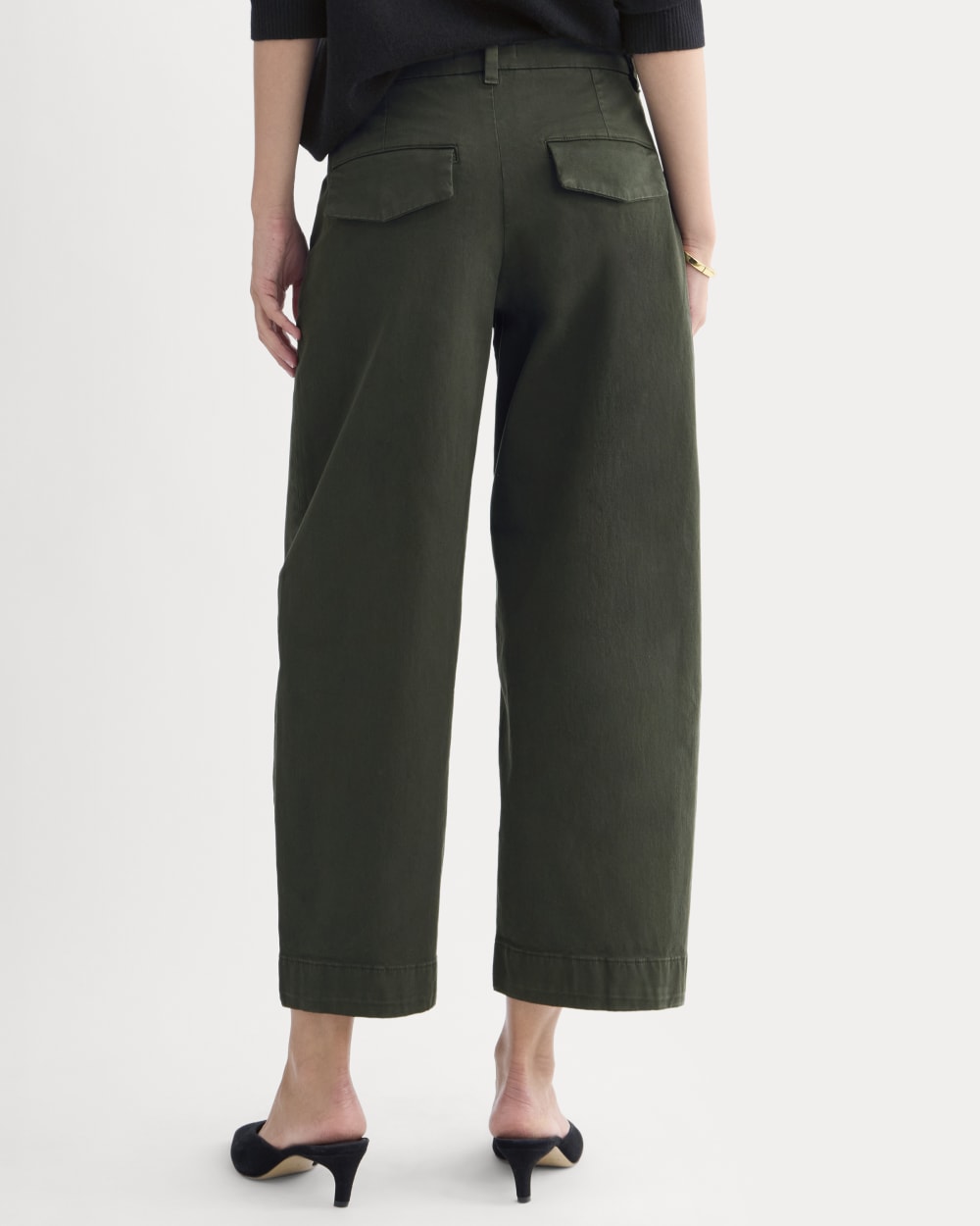 Cotton Twill Chino | Dark Green - Image 4