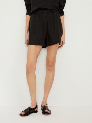 The Linen Boxer Short | Black