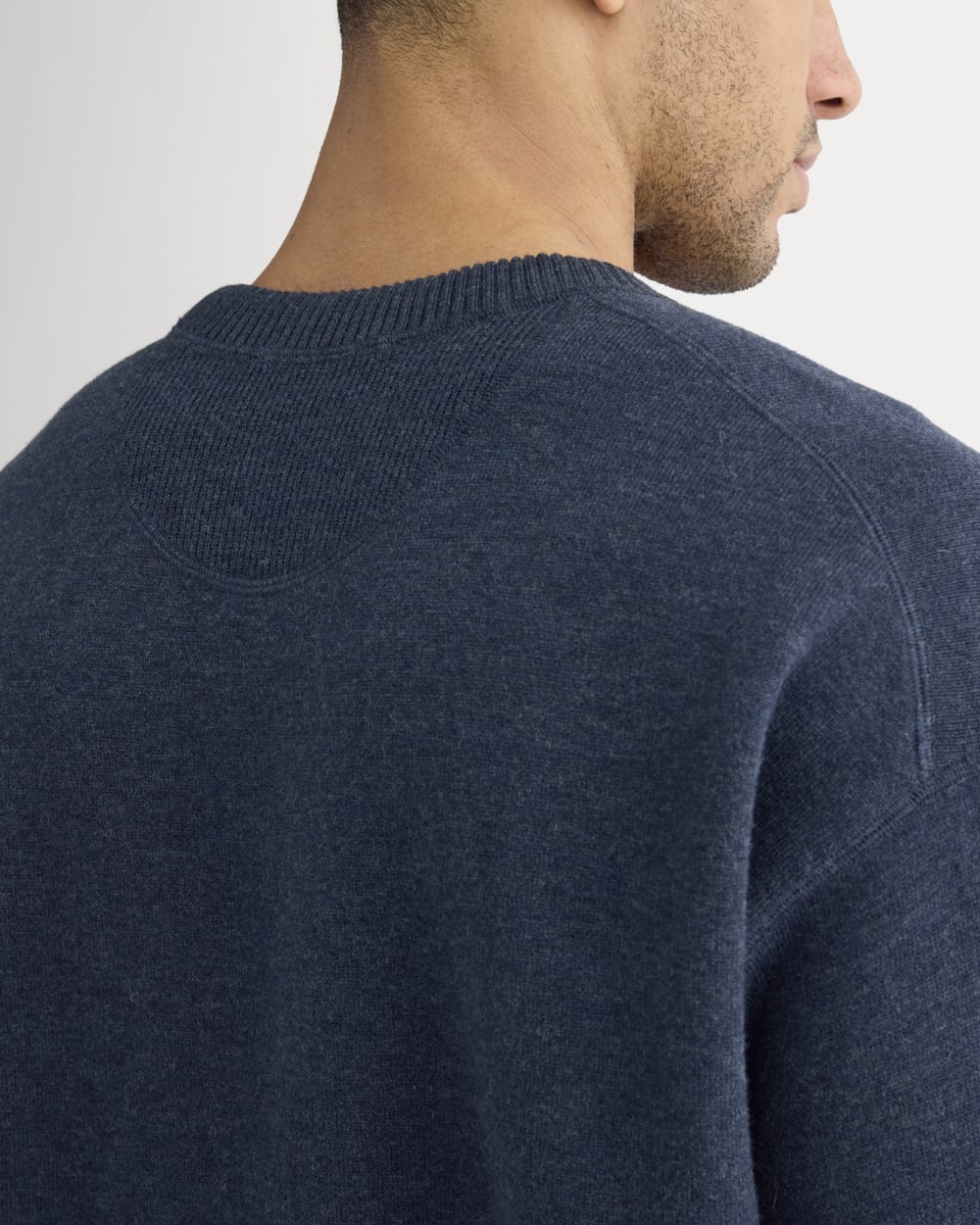 Luxe Merino Double-Knit Sweater | Indigo - Image 4