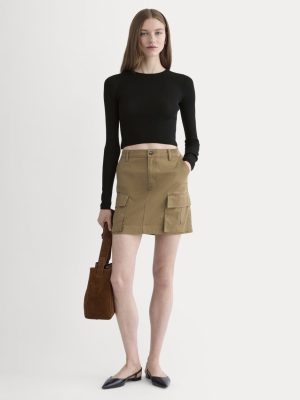The Cargo Mini Skirt | Soft Brown