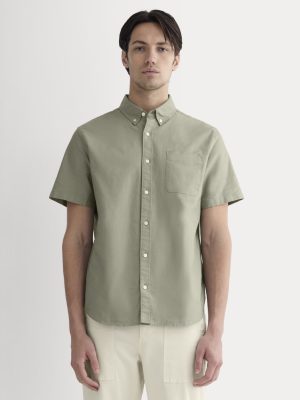 The Organic Short Sleeve Oxford Shirt | Sage Green