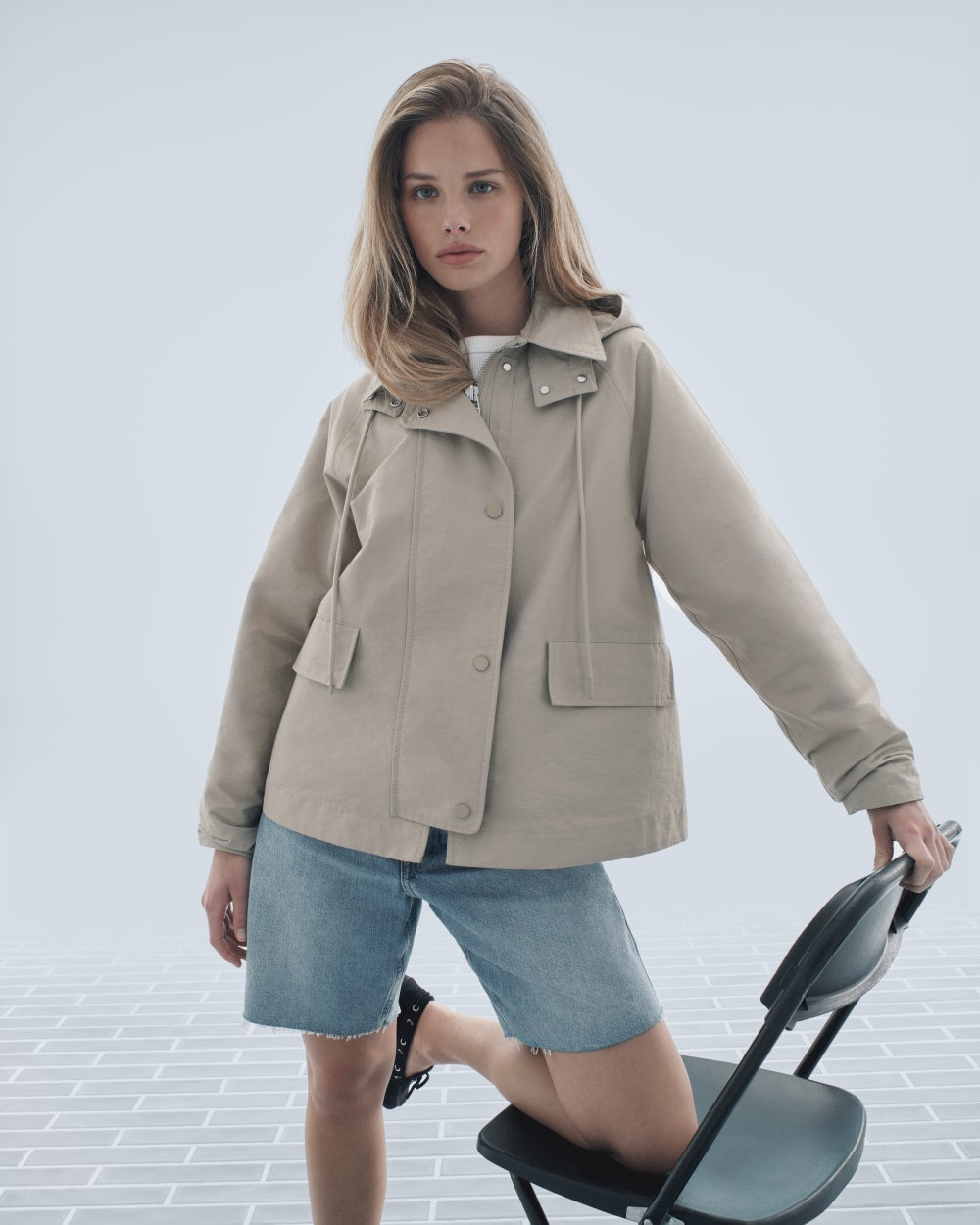The Short Anorak | Trench Coat Khaki - Image 8