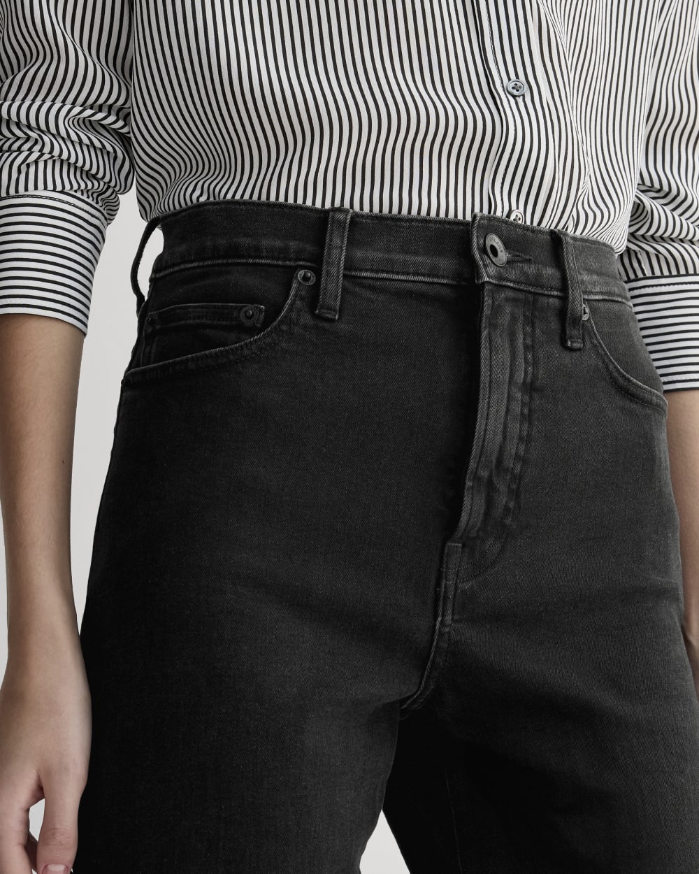 The High-Key Stovepipe Jean | Washed Black - Image 4